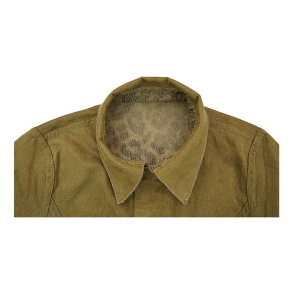 Meryl Diamond Reversible Coat‎ Faux Fur Leopard Pattern Size M Button Clousure - Picture 6 of 7